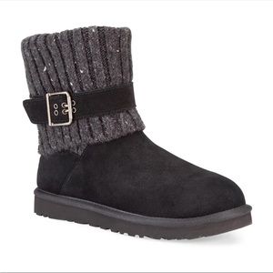 NWOB UGG Cambridge Convertible Suede & Knit Boots - Size 9  🖤🩶